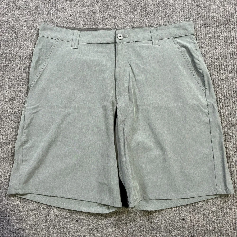 Reel Legends Mens Chino Shorts Size‎ 36 Gray Flat Front Outdoor High Rise